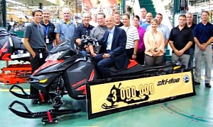 BRP Manufactures Its Three Millionth Ski-Doo Snowmobile