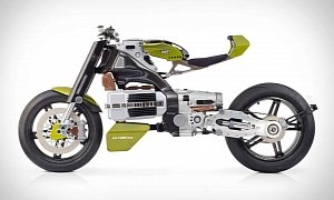 BST Hypertech Electric Motorcycle Comes with Standard Burnouts and Wheelies