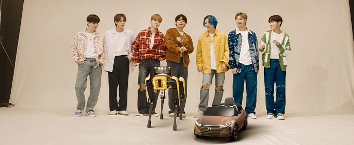 Spot the robot dog dances with BTS in Hyundai's new video