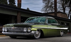 Bubble Top 1961 Chevy Impala Hides Massive Surprise Under the Hood, New Title on Its Belt