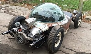 Bubbletop Car Is Mad Max Meets the Jetsons, Started Life as a VW Beetle