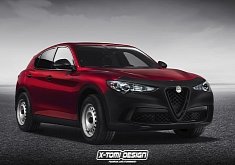 Budget Alfa Romeo Stelvio Rendered with Steel Wheels, Looks Like Damaged Villain
