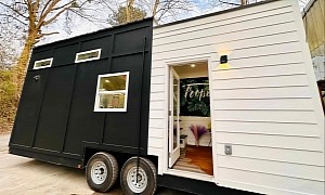 Budget-Friendly 'Palisade' Tiny Home Surprises With Huge Kitchen and Comfy Sleeping Loft