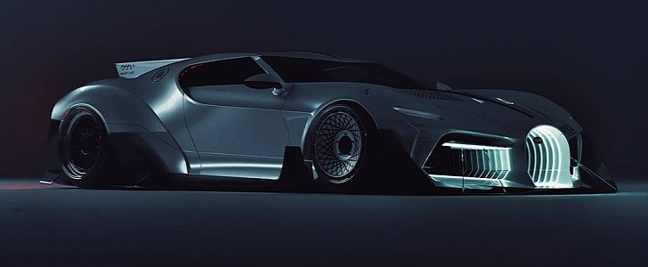 Bugatti "Blade Runner" rendering