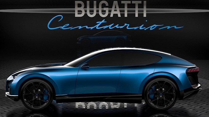 Bugatti Centurion SUV rendering on cardesignworld