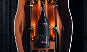 Bugatti Champagne Comes With Carbon Fiber Bottle, Case With Tech Found in Satellites