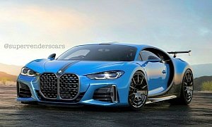 Bugatti Chiron BMW 4 Series Coupe Face Swap Is a Troll Rendering
