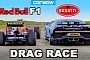 Bugatti Chiron Drag Races a 2011 F1 Car, It's Closer Than You Would Think