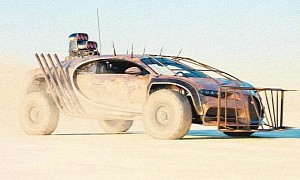 Bugatti Chiron Enters the Fury Road With Mad Max Upgrades, Its World Is Fire and Blood