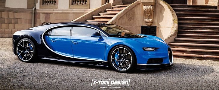 Bugatti Chiron Four-Door render