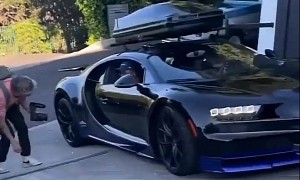 Bugatti Chiron Gets a Belly Rub From the Road, Leaves Some of Its Magic Dust Behind