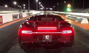 Bugatti Chiron Hits the Drag Strip, Drops 9s 1/4-Mile Run