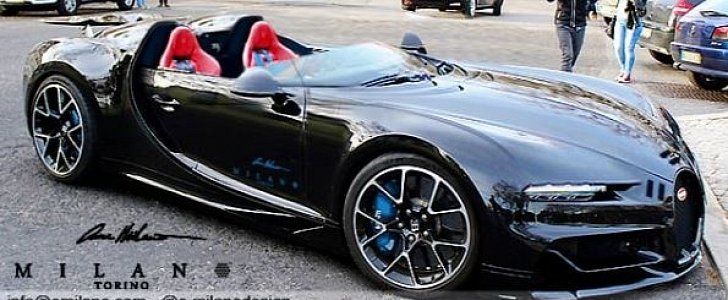 Bugatti Chiron Longnose Roadster Rendered