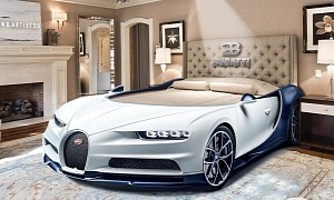 Bugatti Chiron Luxury Bed Conversion is All Digital and Beyond Opulent
