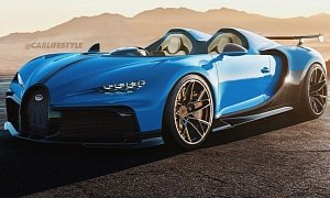 Bugatti Chiron Pur Sport Speedster Rendered, Will Give Full Face Massages