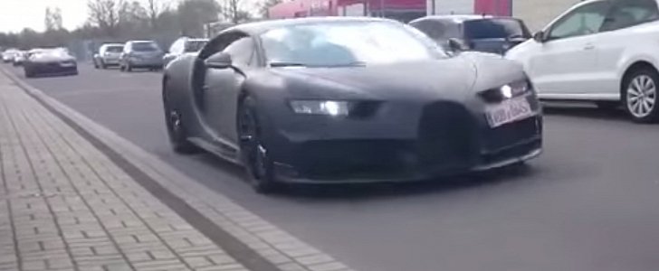 Bugatti Chiron Spied Completing Final Testing with Veyron SS, 918 Spyder and Huracan