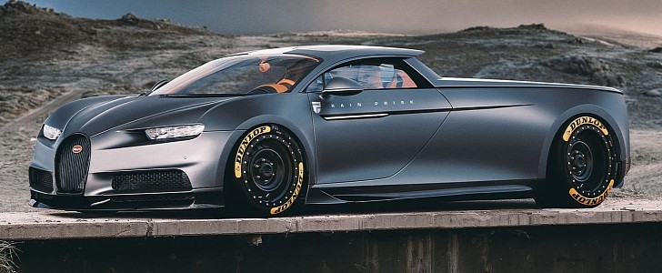 Bugatti Chiron Ute rendering
