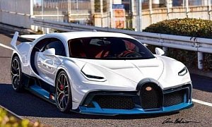 Bugatti Chiron with Divo Bodykit Rendered as Tuner Hypercar