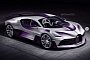 Bugatti Divo Gets Purple Speed Spec in Majestic Rendering