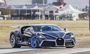 Bugatti Divo Shows Up on French Airport, Hits 190 MPH Like It's Nothing