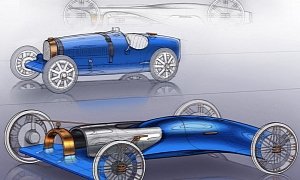 Bugatti EV Concept Sketched by Mercedes Vision Simplex Designer Looks Stunning