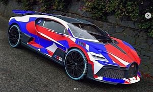 Bugatti Divo Gets Camouflage Wrap in Wild Rendering