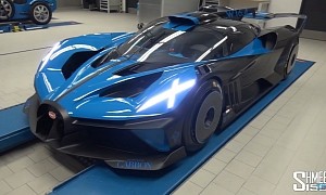 Bugatti's Secret Workshop Hosts an Exclusive Bolide Walkaround and Startup