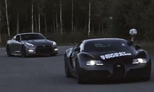Bugatti Veyron and Nissan GT-R Nismo Play Around for No Apparent Reason