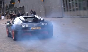 Bugatti Veyron Burnout Deserves a Round of Applause