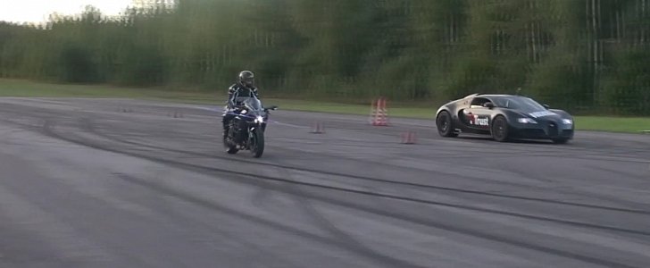 Bugatti Veyron vs. Kawasaki Ninja H2