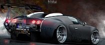 Bugatti Veyron Gets Stanced, Luckily It's a Rendering