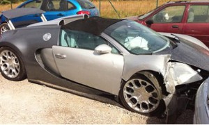 Bugatti Veyron Grand Sport No. 001 Wrecked in Crash
