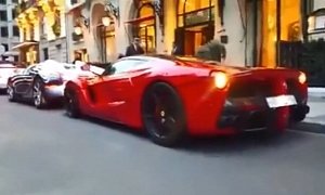 Bugatti Veyron One-Off Bumps into LaFerrari in The Mother of All Paris Parking Jobs