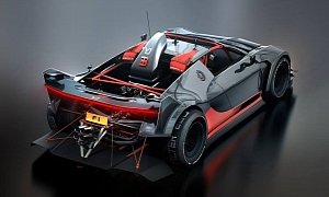 Bugatti Veyron Racecar Rendered as Track Terminator