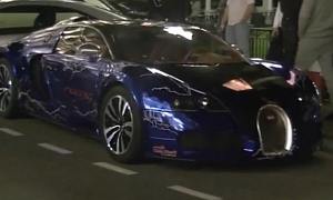 Bugatti Veyron Sang Gemballa Blue in Monaco