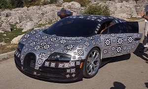 Bugatti Veyron Successor (Chiron) Spied Testing Hybrid Power