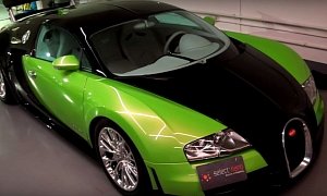 Bugatti Veyron Super Sport Troll Uses Lamborghini's Verde Ithaca, Non-SS Lights