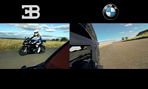 Bugatti Veyron Vitesse Barely Stands Up to BMW S1000RR