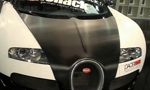 Bugatti Veyron Wrap in Black and White Carbon