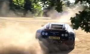 Bugatti Veyron WRC Goes Offroading, Does Donuts on British Ground