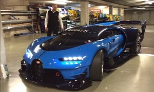 Bugatti Vision Gran Turismo is a Fully Functional Concept Car, W16 Engine Sounds Beastly – Video