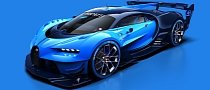 Bugatti Vision Gran Turismo Marks Online Debut, Comes to Celebrate Bugatti's LeMans Career