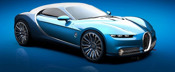 Bugatti Vision GT Concept Gets Reinvented at Sleek Coupe with Classic Proportions