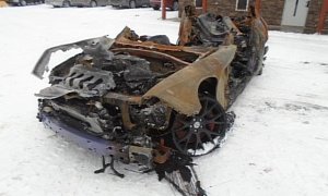 Burned-Down, Pole-Bent Dodge Challenger Hellcat Still Looks Savage