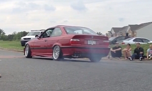 BMW M3 Does Burnout in Front of Police Car, Gets Busted