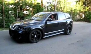 Burnouts in a Tuned Volkswagen Touareg W12