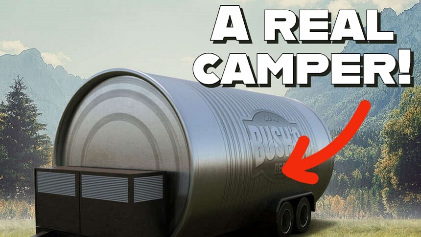 Bush's Canper is a can-shaped RV that will welcome bean-eating tourists this summer