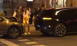 Butt-Sniffing Dacia Sandero Gets a Little Too Excited Around an Aston Martin DBX