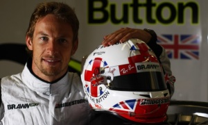Button Reveals Special Helmet for the British GP