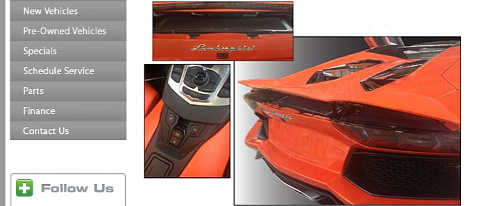 Lamborghini Aventador rear wing button control option